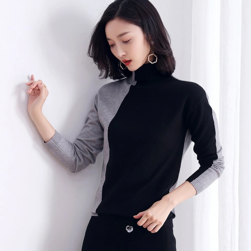 ハイネック セーター レディース ニット タートルネック 長袖 秋 冬 大きいサイズ ショート丈 可愛い チュニック 無地 カジュアル 厚手 トップス 洗える おしゃれ シンプル 着やせ 上品