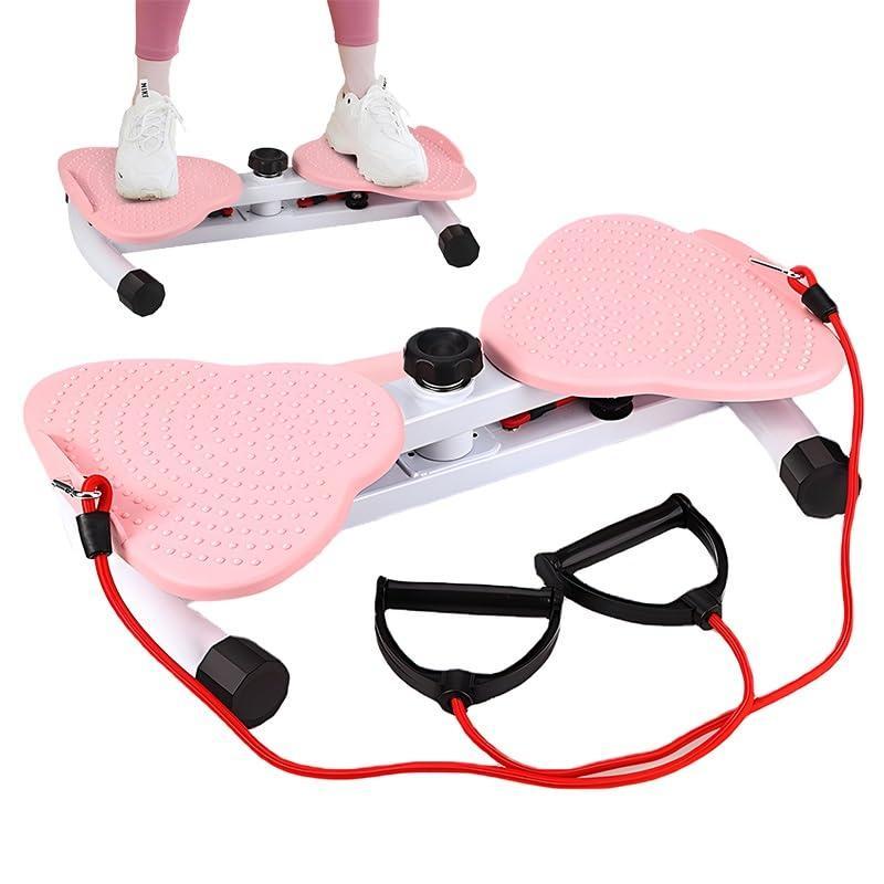 ツイストボード スピントレーナー ウツイスト ゴムひも付き 耐荷重100kg 両足分離式 ウツイスト フィッス エクササイズ マシン 静音 家庭用 腰