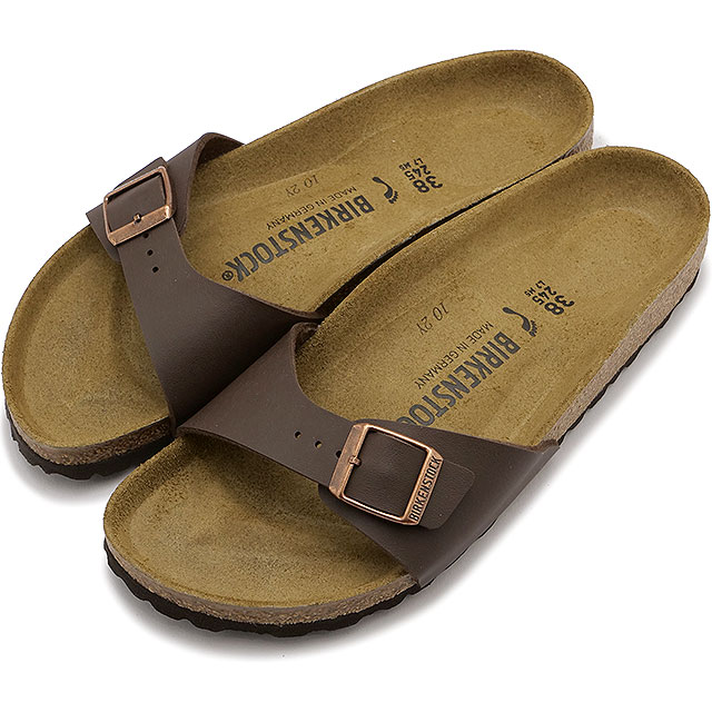 マドリッド ビルコフロー [40393] MADRID メンズ・レディース ドイツ製 コンフォートサンダル 健康サンダル DARK BROWN BIRKO-FLOR 茶 正規取扱店