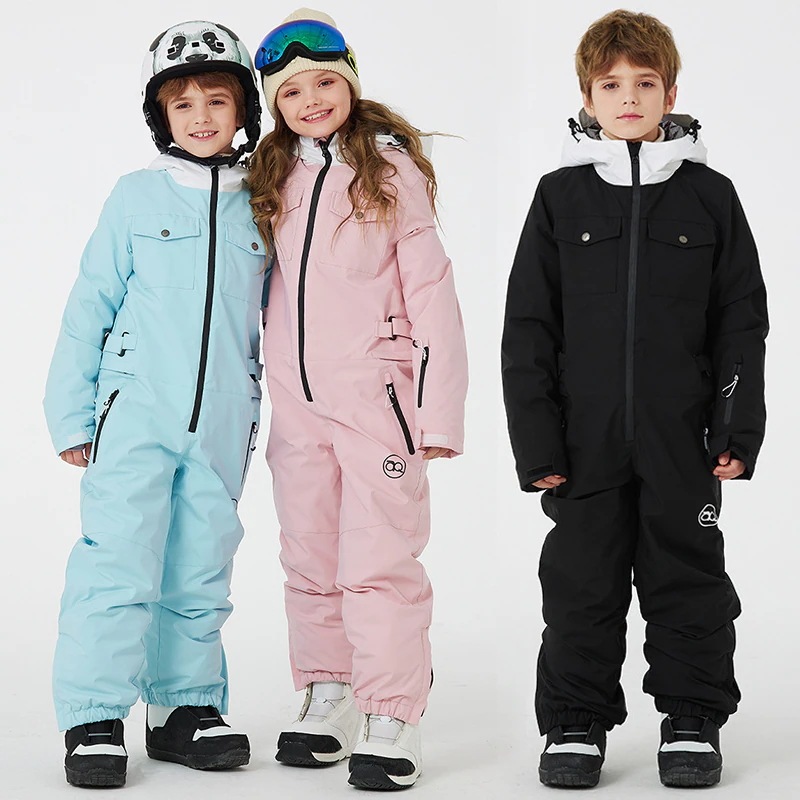 キッズ スノボウェア つなぎ オールインワン セットアップ 上下セット スキーウェア スノーボードウェア スノボーウェア 耐水圧10000mm 子供服 子ども ジュニア 女の子 男の子