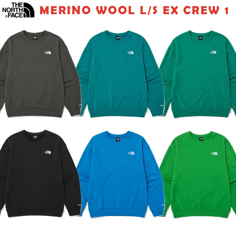 韓国正規品保証 関税負担なし NI5MN53A MERINO WOOL L/S EX CREW 1デイリー 基本 着装 男子 女子 人気 韓国 ファッション 男女共用 アウトドア