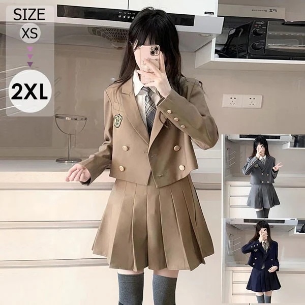 入学式卒業式スーツ女の子子服JK4点セットゆったりサイズフォーマルスーツ女児中学生高校生中高生通学制服結婚式お受験発表会演奏会誕生可愛いプレゼントギフ