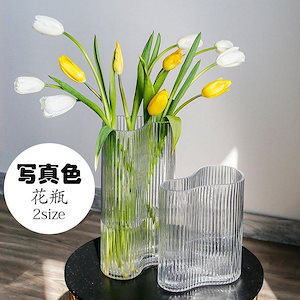 【幸運】ラッキーボックス 花瓶 ガラス おしゃれ フラワーベース 透明 生け花 水栽培ポット 花器 花びん かびん シンプル モダン インテリア 置物 リビング 寝室 玄関 書斎 食卓 窓辺