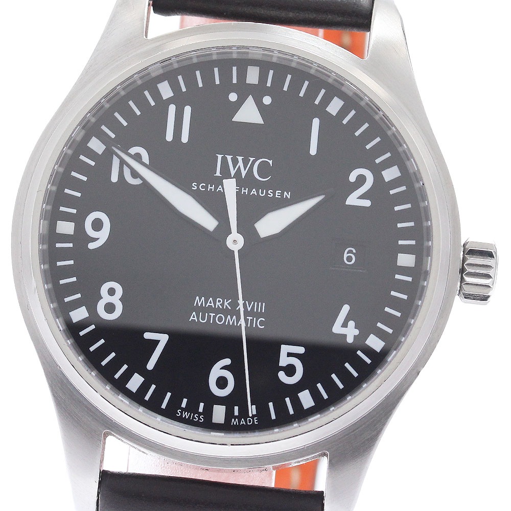 IWC SCHAFFHAUSEN IW327001 パイロットウォッチ マークXVIII デイト 自動巻き メンズ 保証書付き_952769【中古】