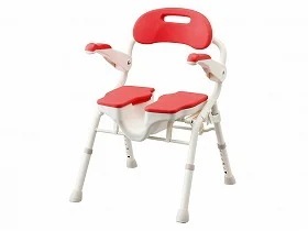 アロン化成 折りたたみシャワーベンチ HPフィット レッド 536070