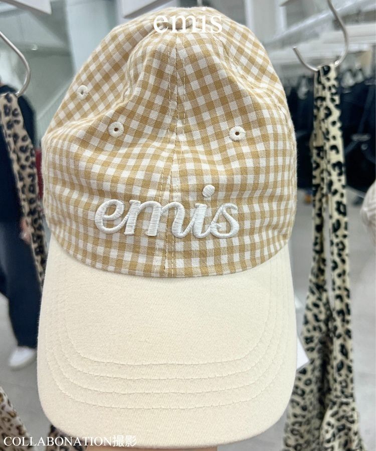 【EMIS】 GINGHAM CHECK BALL CAP /追跡付 GINGHAM CHECK BALL CAP-RED - EMIS