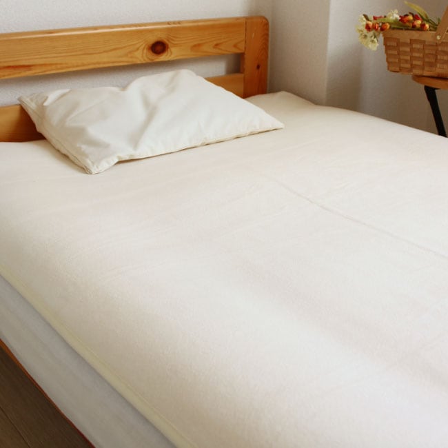 毛布 シルク混綿 敷毛布 シングル (100205cm） シルク入り毛布 日本製 敷き毛布 四隅ゴム