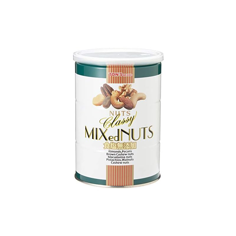 【3日以内発送】東洋ナッツ食品 トン 食塩無添加 クラッシー ミックスナッツ 360g缶6個入