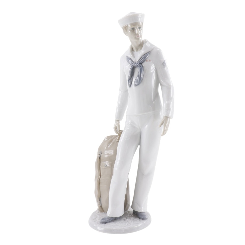 Lladro リヤドロ 水兵さん 6654 置物 オブジェ ポーセリン _ 中古品 A-ランク
