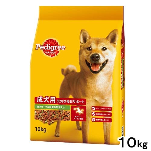 ドッグフード　成犬用　旨みビーフ＆緑黄色野菜入り　１０ｋｇ　お一人様２点限り　ＣＲＣ45―05―40―40―00