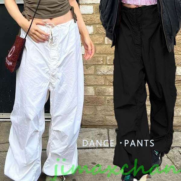 ダンスパンツ 白 パンツ へそ出し ホワイトパンツ サルエルパンツ 大きいサイズ カーゴパンツ ジャズダンス 衣装 レディース へそ出し 黒パンツ ヒップホップ HIPP 5,102円