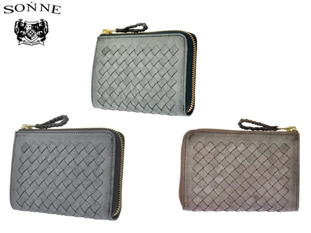 二つ折り財布 L字ファスナー SOM002 5223225 ueni51