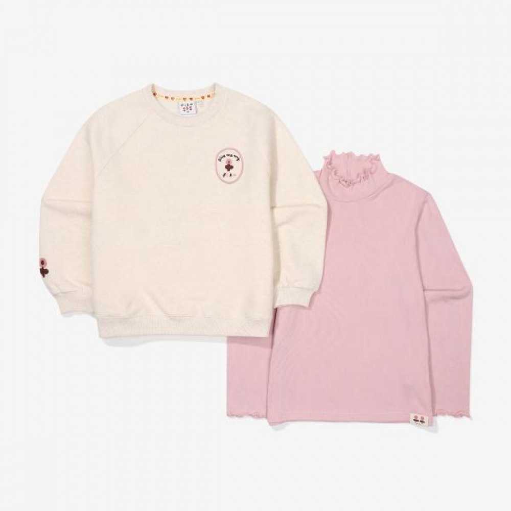 (フィラキッズ) ガールズスージントップセット (FK2FSF3002F_OTL)