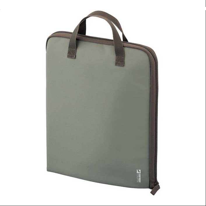 （まとめ買い）SFJコラボ スタンドポーチ L字自立するポーチ ノートPC収納 サンドベージュ A-3202-16 [x3] 7,645円