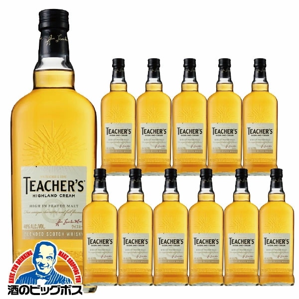 ウイスキー スコッチ【本州のみ 送料無料】サントリー ティーチャーズ ハイランドクリーム 40度 700ml×1ケース/12本(012)『ASH』【正規品】