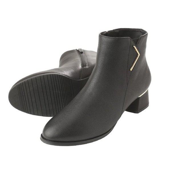 軽量クッションUP女性アンクルブーツ1WA09XS_GN