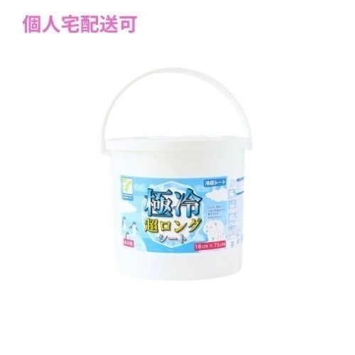 三昭紙業　メントール配合ボディシート　超大判　極冷　超ロングシート　本体容器入り　80枚×2個（160枚）【取り寄せ商品・即納不可・代引き不可・返品不可】