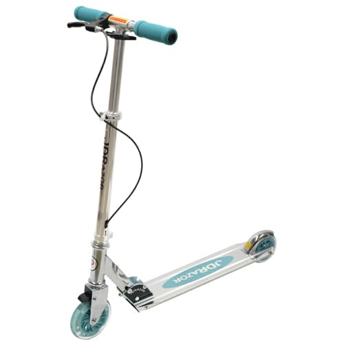 JD RAZOR 【 国内メーカー 組立不要でプレゼントに最適 】 キックボード 子供 小学生 (高さ自由調整/ハンド フット ブレーキ付き/光る LED タイヤ/折りたたみ コンパクト/軽量 & 頑