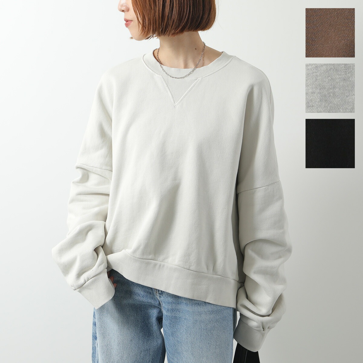 ENTIRE STUDIOS エンタイアスタジオ トレーナー BOX CREW ES2126 レディース スウェット 長袖 クルーネック コットン オーバーサイズ カラー4色 18,012円