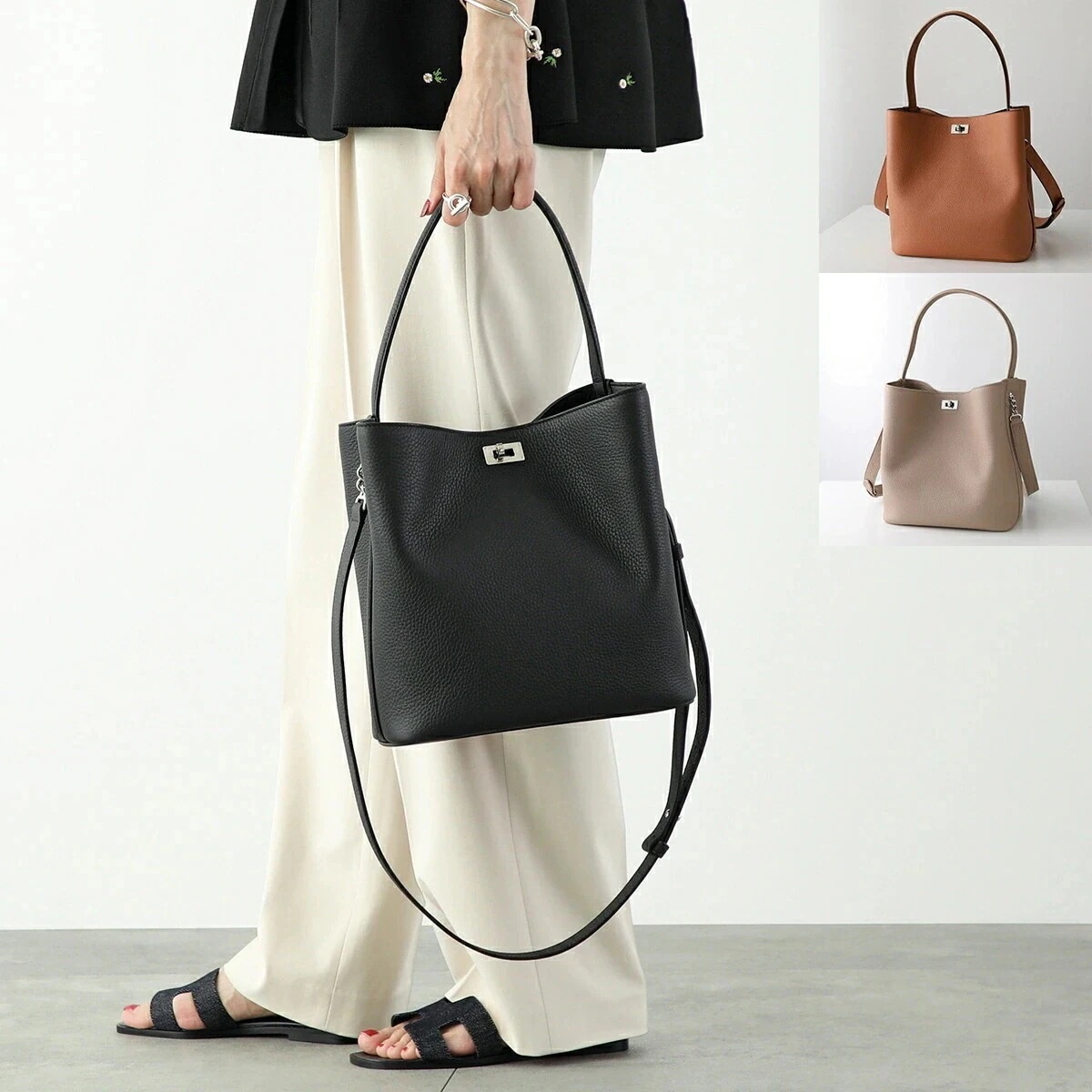 michino PARIS ミチノ パリ ハンドバッグ Odeon オデオンスモール B133 198 レディース レザー バケットバッグ ショルダーバッグ 鞄 カラー3色 【mega】