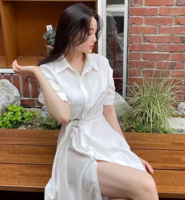 ワンピース デート モテアイテム ロングワンピース シャツワンピース コットン 大人可愛い きれいめ 上品 おしゃれ かっこいい 大人可愛い ラブリー キュート ガーリー クール モード系 セクシー