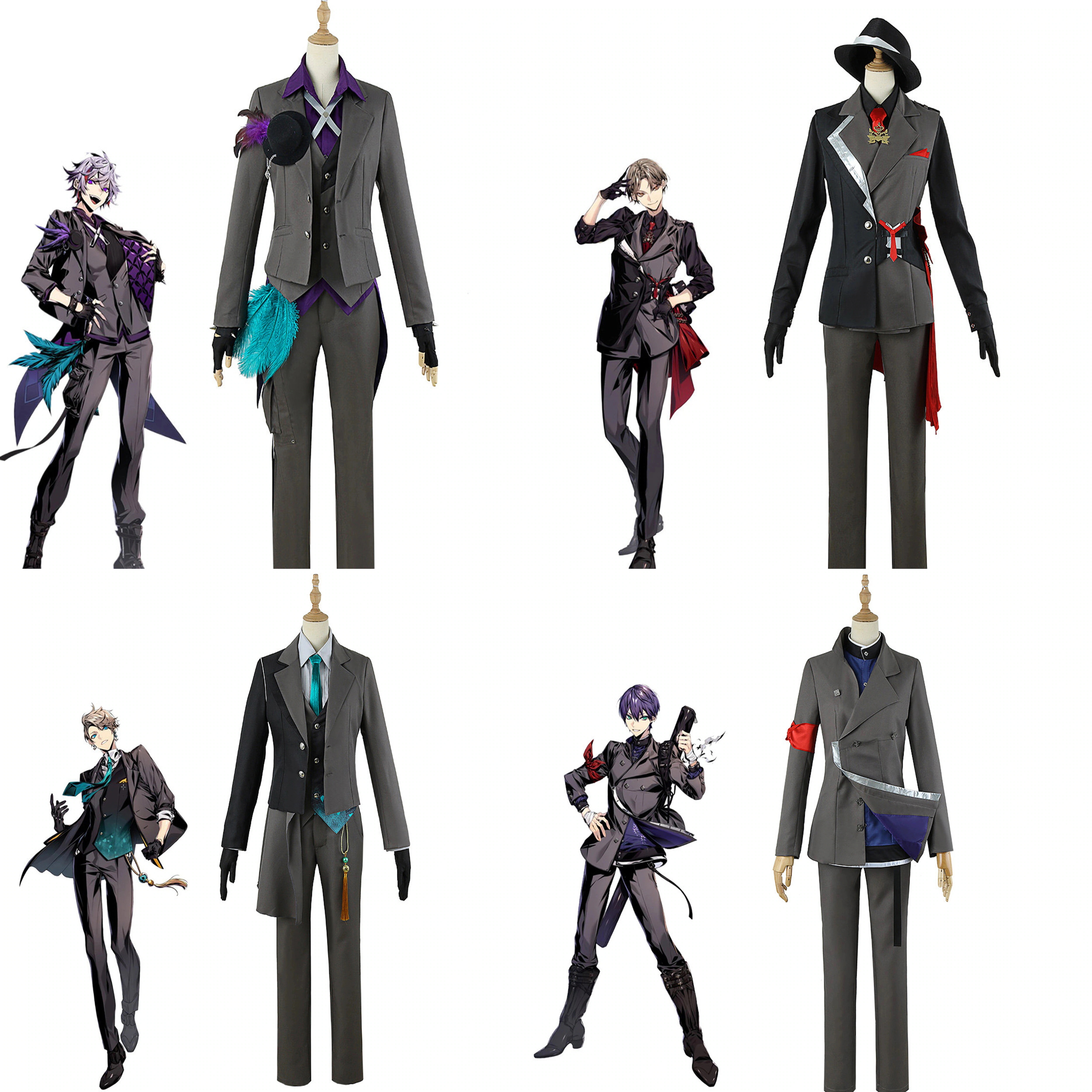wusuobic[迅速な出荷] 不破湊 加賀美ハヤト 甲斐田晴 剣持刀也 衣装 コスプレバーチャル YouTuber VTuber 衣装 コスプレ服 ハロウィン クリスマス コスプレ衣装