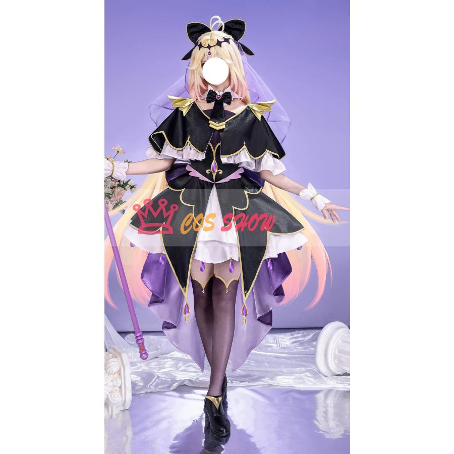 新品販売!名探偵プリキュア キュアアルカナ・シャドウ 森亜るるか コスプレ衣装 ウィッグ 靴 cosplay 仮装 イベント クリスマス ハロウィン ステージ 文化祭 学園祭