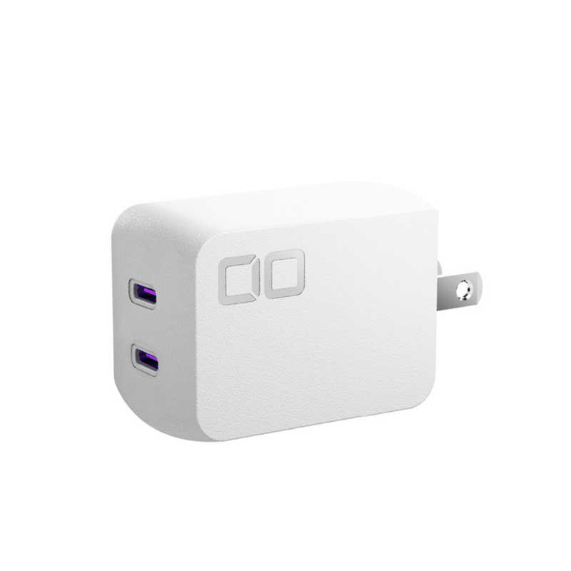 CIO　Novaport DUOII 67W2C ホワイト(第2世代) ［2ポート /USB Power Delivery対応 /GaN(窒化ガリウム) 採用］　CIOG67W2CN2WH
