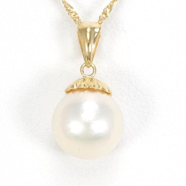 K18 18金 YG イエローゴールド ネックレス パール 約40cm ジュエリー 中古