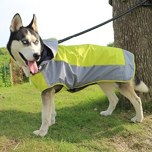 犬用 レインコート ポンチョ 中型犬 大型犬 ドッグウェア かわいい ペット 服 ウェア 雨具 防水