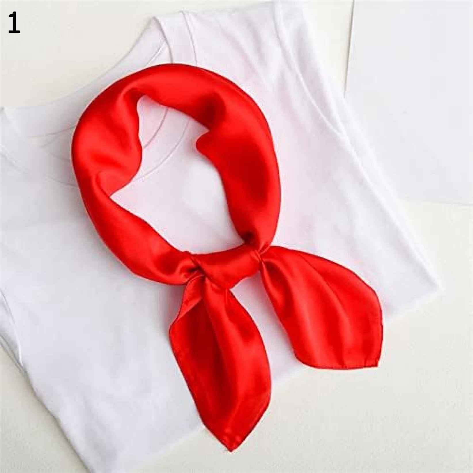 【20%OFFクーポン～】無地 70cm スクエア タオル シンプル デイリー スカーフ レディース ファッション 通勤 ミニマル スカーフ マルチカラー (Color : : 70x70CM) ス