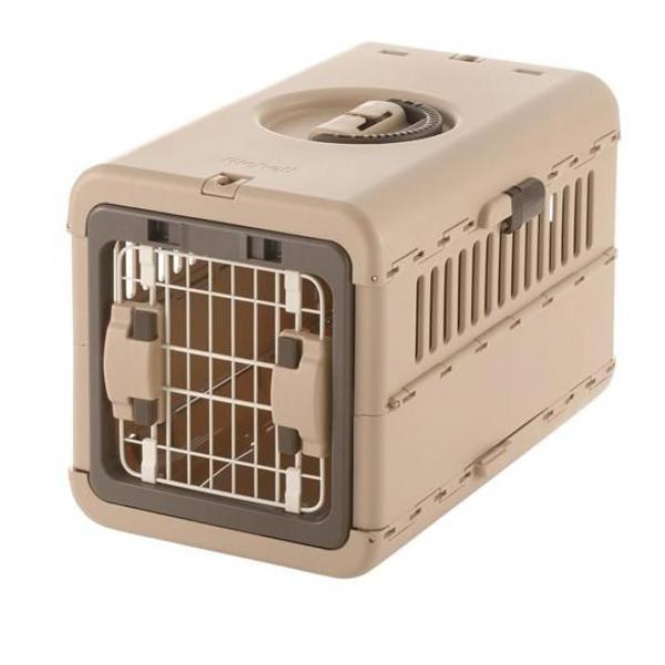 リッチェル キャンピングキャリー折りたたみ S 犬猫うさぎ用 1組入 (ブラウン)