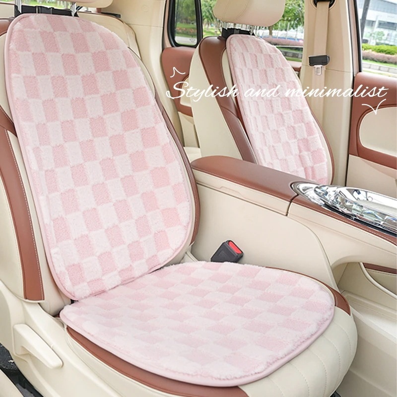 秋と冬の車のシートクッションシンプルで美しい暖かく厚い滑り止めシートクッション豪華で快適な車のシートクッション 8,258円