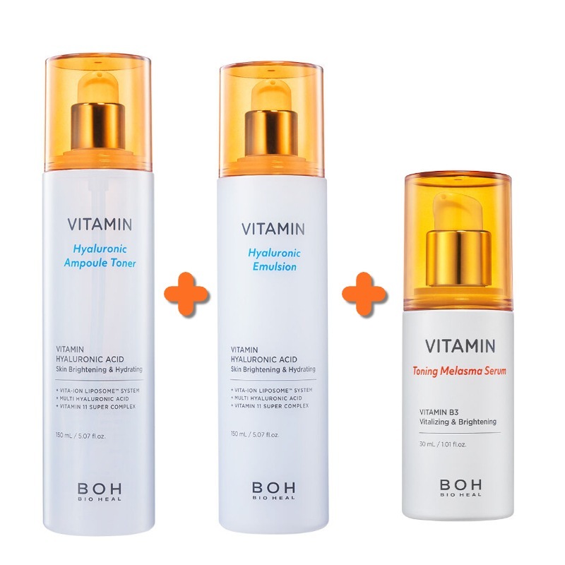【ビタミン スペシャル セット】ビタミン ヒアルロニック エマルジョン 150mL+ アンプルトナー 150ml+トーニングシミ プチセラム 30mL 6,589円