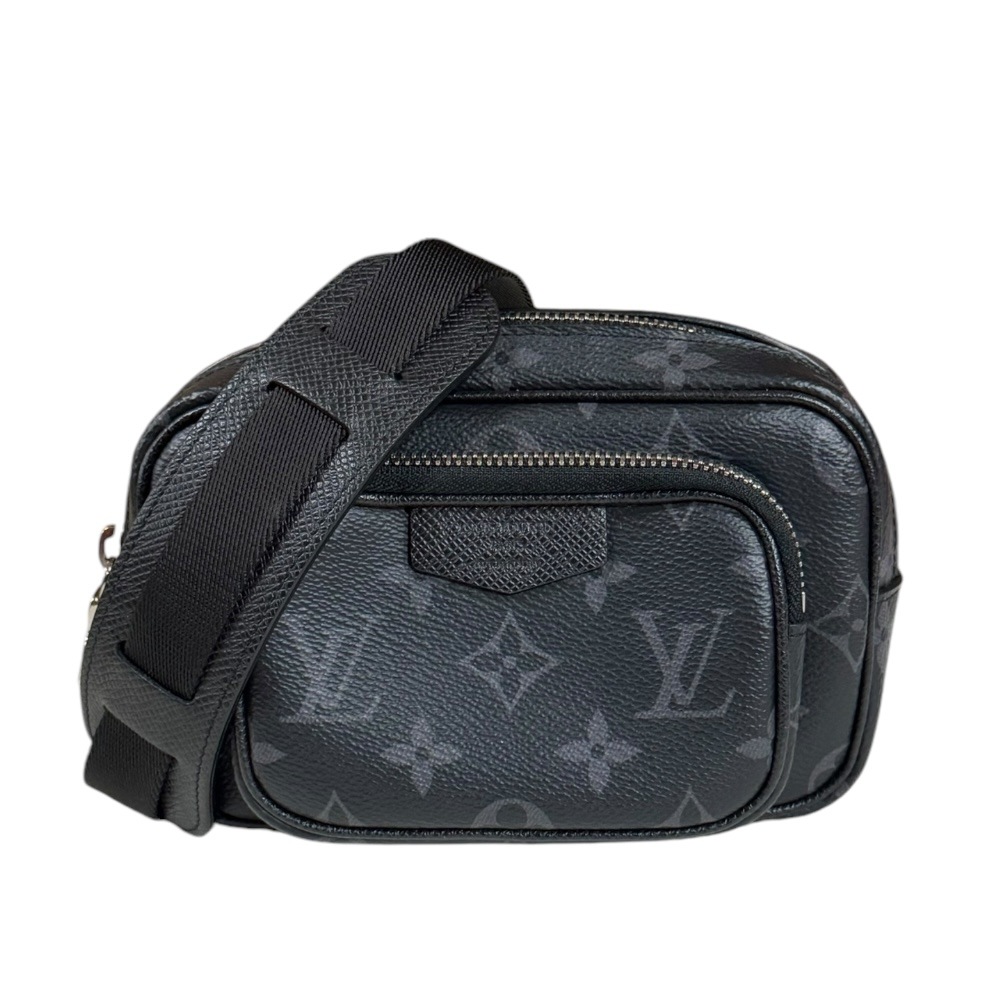 ルイヴィトン アウトドアポシェット タイガラマ ショルダーバッグ モノグラムエクリプス M30755 ブラック LOUIS VUITTON 中古 美品
