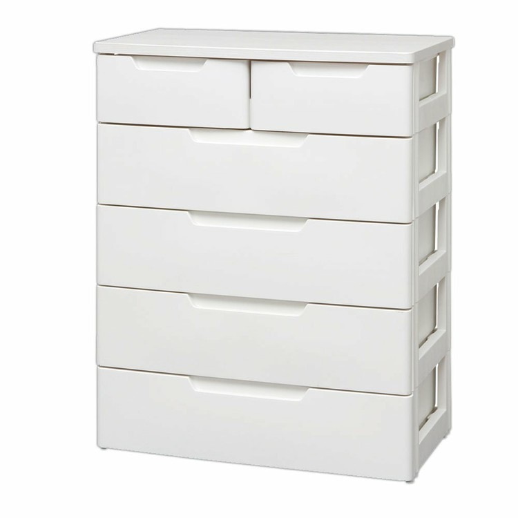 【公式】 チェスト 5段 北欧 タンス 完成品 小引き出し1段 幅73cm MU-7242 MU ホワイト 収納ケース 衣装ケース 引き出し クローゼット 収納 おもちゃ 洋服 メガ割