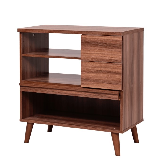 モダンシリーズ キャビネット 北欧 ディスプレイラック FMC-0006-BR ブラウン