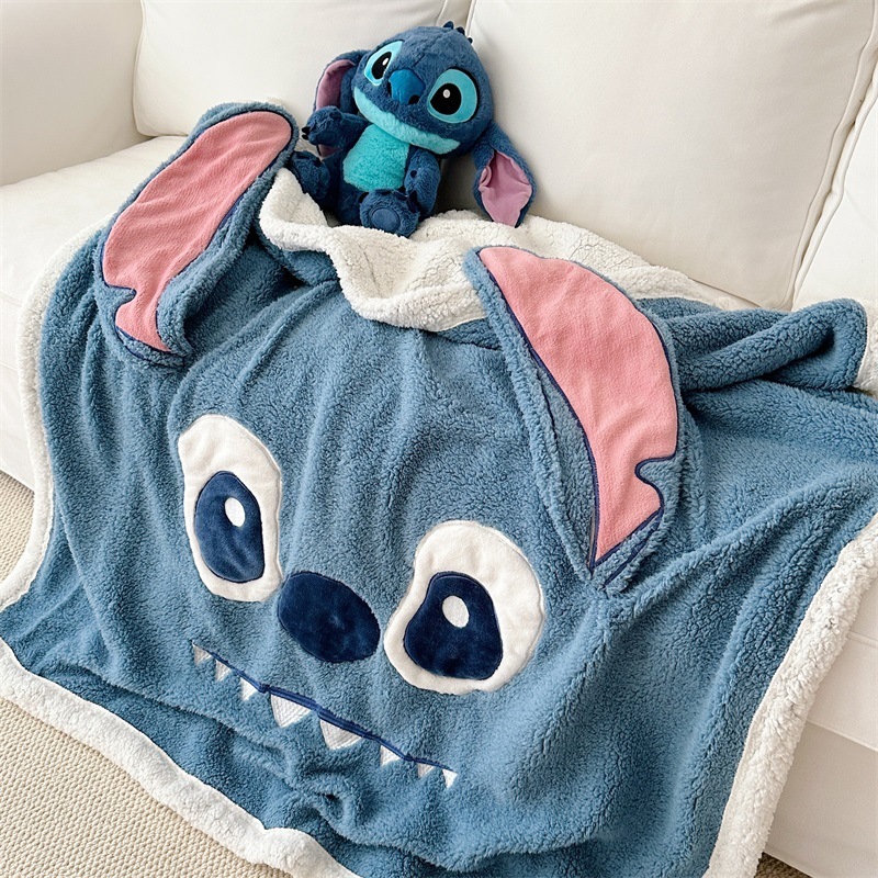 2024 新ラムベルベットブランケット韓国漫画子供用ブランケット厚みのあるベビー昼寝ブランケットオフィス温暖化ブランケット