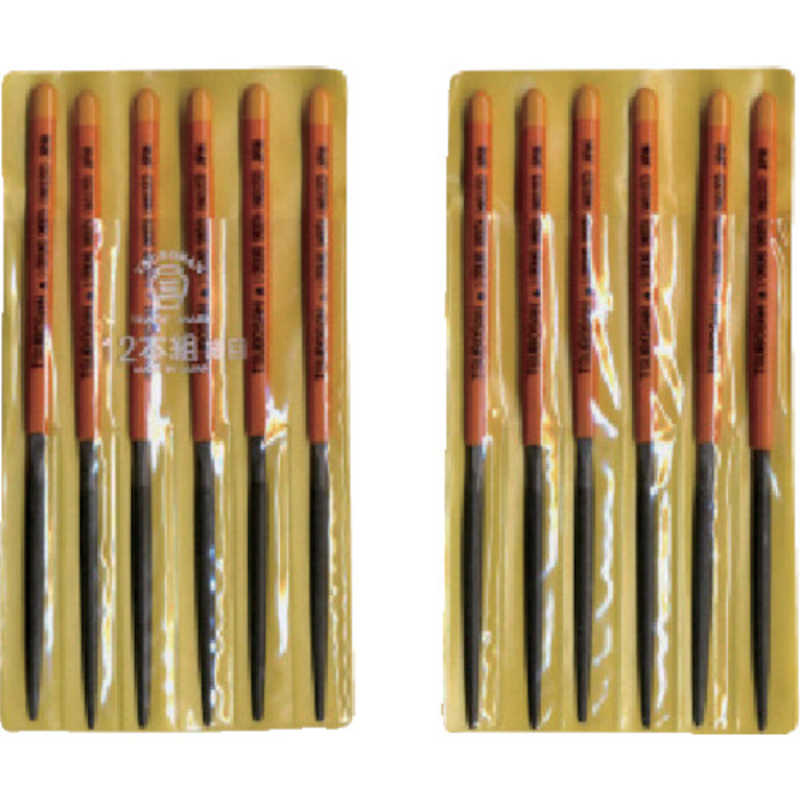 ツボサン　組ヤスリ 12本組 半丸 細目　HA01203