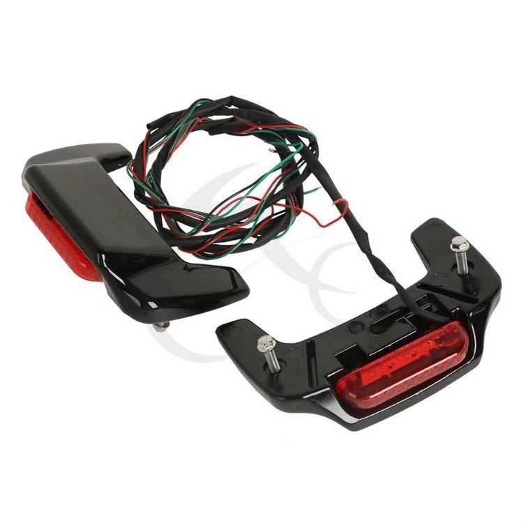 LED サドルバッグ Lid スポイラー Kit ハーレー ツーリング ストリートグライド flh