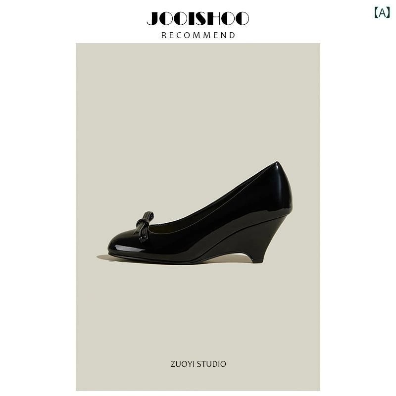 ハイヒール　シューズ　レディース フレンチ 美しい 小さい ヒール ハイヒール シングル シューズ レディース レッド ウェディングシューズ 春秋 ウェッジ スリッポン