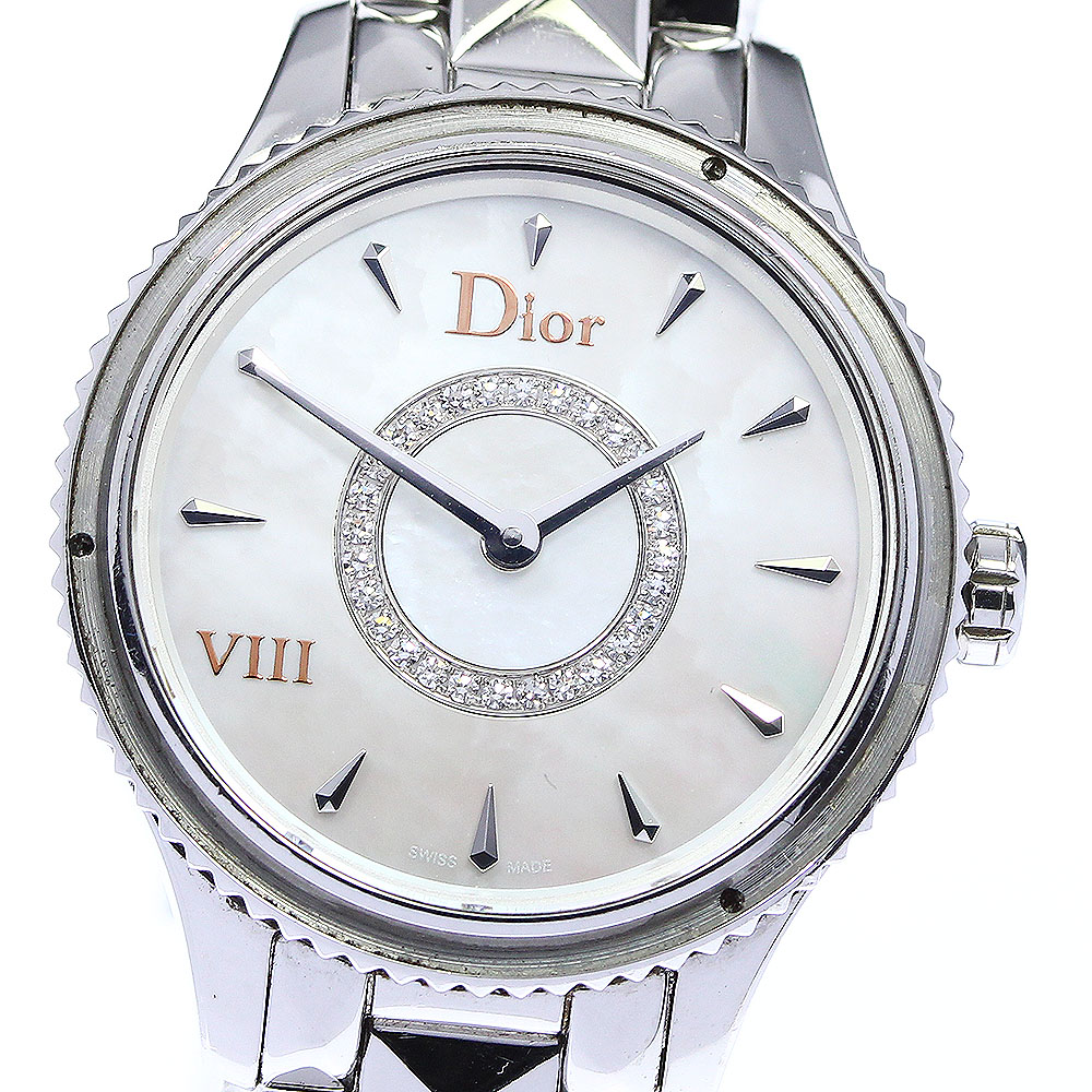 訳あり 保証書付き【Dior】ディオール モンテーニュ Dior VIII CD151111M001 クォーツ レディース_722233【中古】