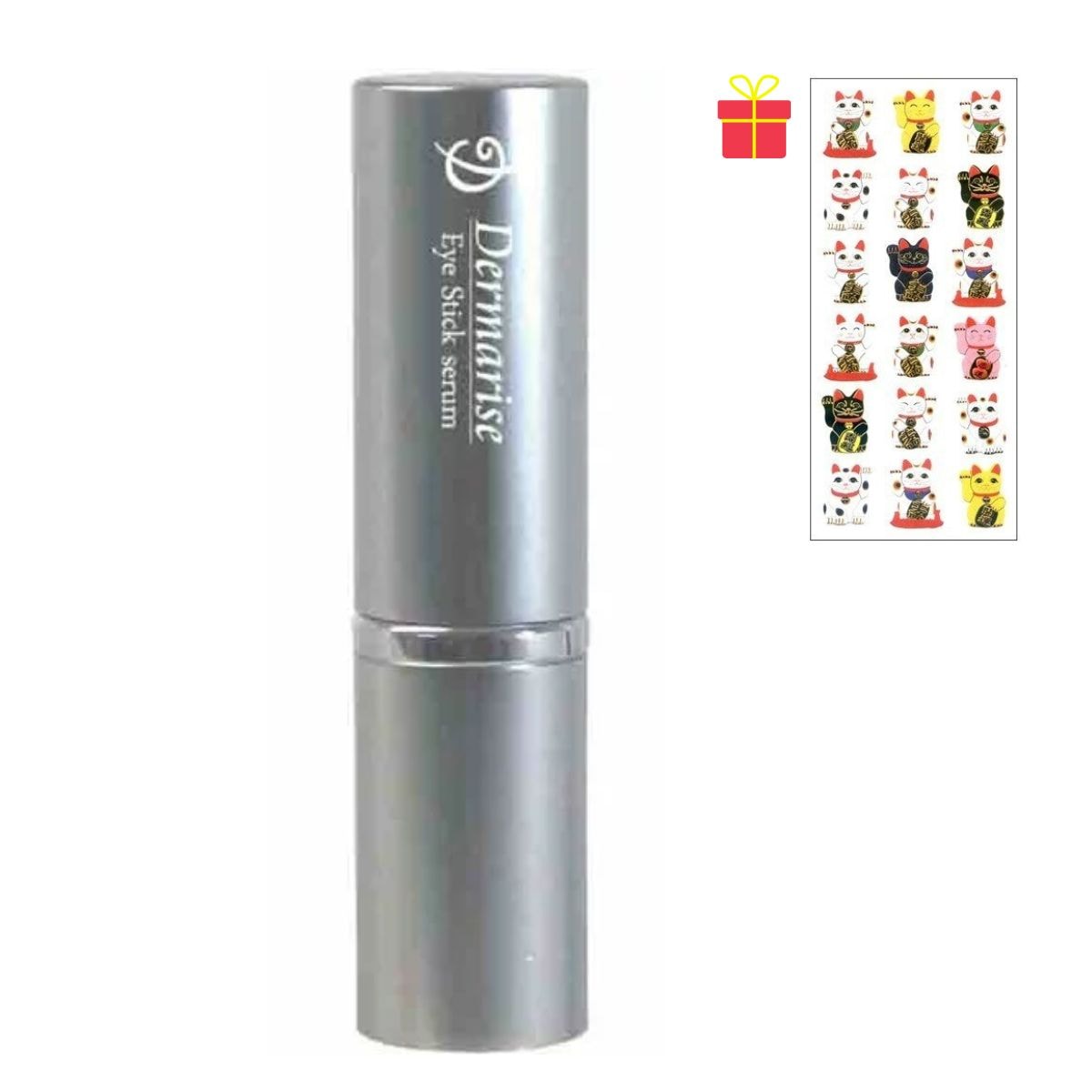 アイケア ダーマライズ アイスティックセラム【12本セット】【金運招き猫シール1枚付】プラセンタ ヒアルロン酸 抗シワ効能評価試験済