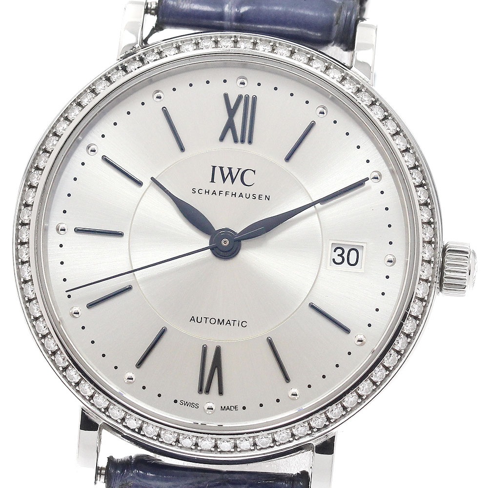 IWC IWC SCHAFFHAUSEN IW458109 ポートフィノ オートマチック37 ダイヤベゼル 自動巻き メンズ _946620【中古】