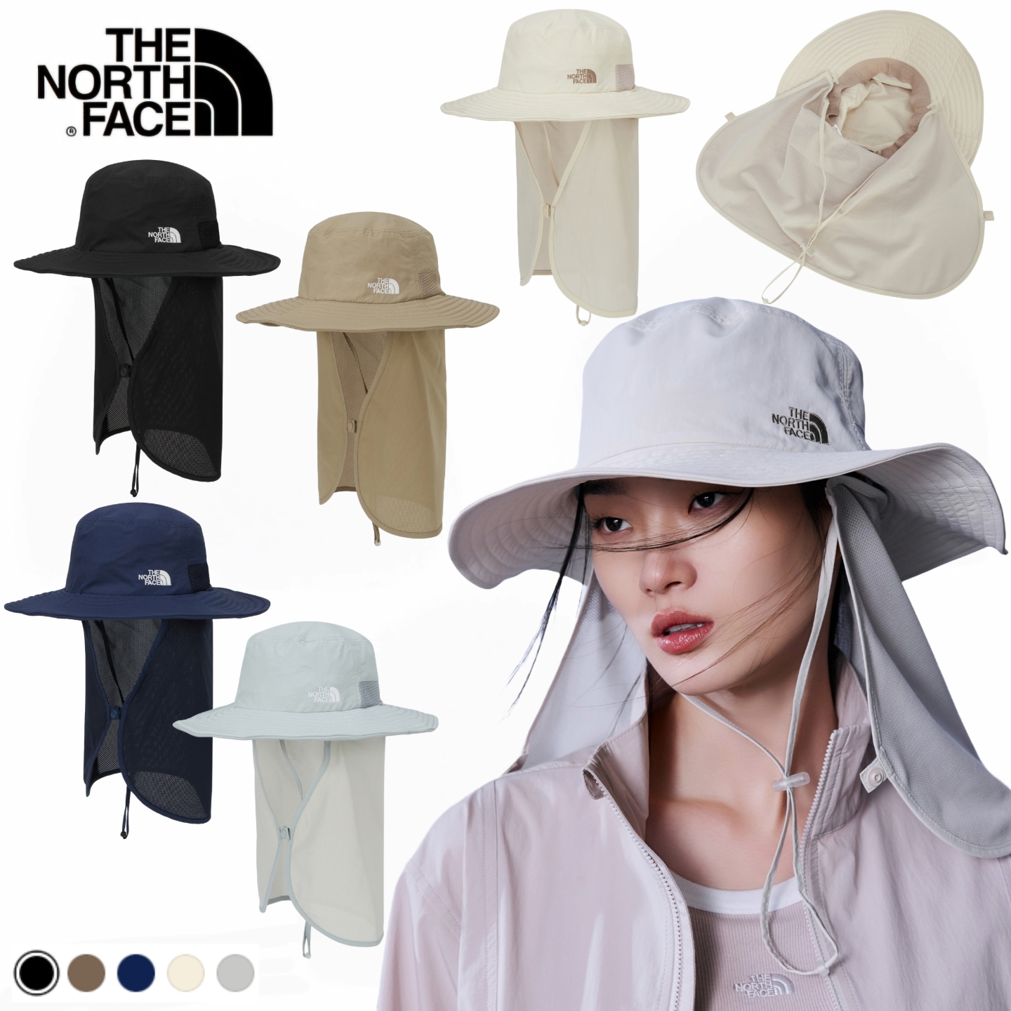 ECO LIGHT SHIELD HAT エコライトシールドハット 登山帽子 脱着可能(日よけ含む) つば付き帽子 紐付き帽子