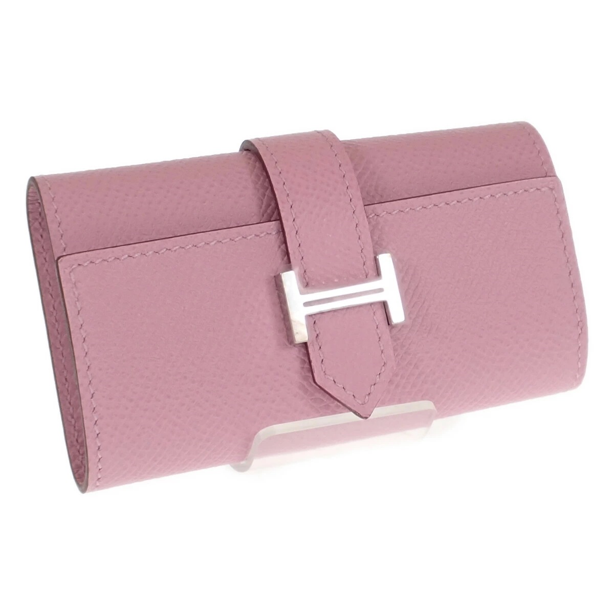 ベアン 4連 キーケース ヴォーエプソン モーヴシルベストル ピンク シルバー金具 レディース【SAランク】