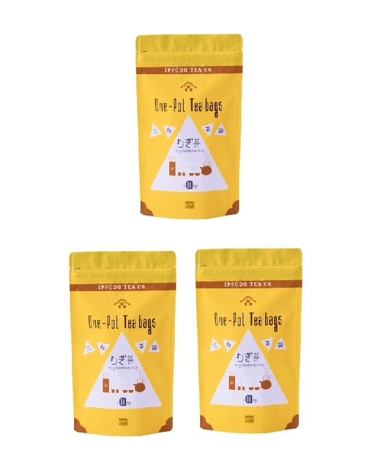 一保堂茶舗 三角茶袋(むぎ茶) 18袋入×3個 麦茶 ティーバッグ お茶