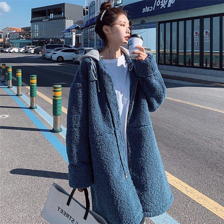 ラム毛 コート レディース コート ダウン コート 冬服 防寒着 暖かい 厚手モコモコ 韓国風 フード付き カジュアル オシャレ アウター 長袖 大きいサイズ