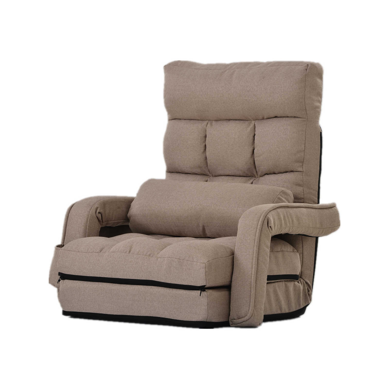 【日本国内出荷-3日で配達】韓国版 5色 1人掛けソファー座椅子 リクライニング 14段ギア リクライニングチェアー ファブリック 座イス おしゃれ 椅子 チェアー いす イス コンパクトDJYC14