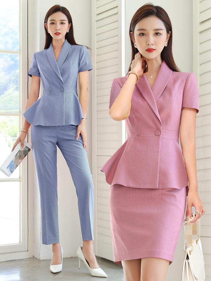 洗えるスーツ「2点セット」レディース 着痩せ OL 通勤 フォーマル 卒業式 結婚式 二次会 女性 20代30代40代 成人式 半袖/長袖コート+パンツ/スカート S/M/L/XL/2XL/3XL/4